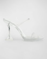 Brito Clear Mule Stiletto Sandals