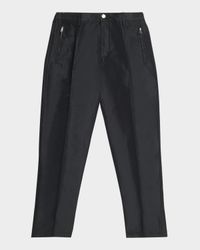 Men's Zip-Pocket Pleated Joggers