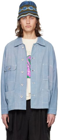Story mfg. Blouson Railroad bleu