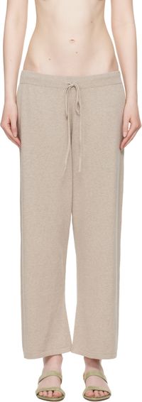 Lauren Manoogian Taupe Capri Lounge Pants