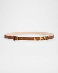 Logo Leather Belt