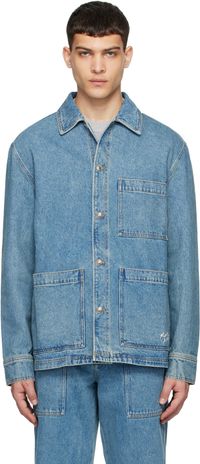 Maison Kitsuné Blue Workwear Denim Jacket