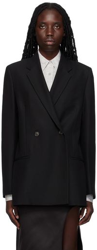 TOTEME Black Double-Breasted Blazer