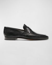 Men's Vincente Lizard Penny Loafers