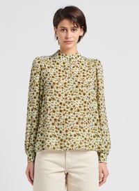 Moss Copenhagen - Blouse col montant à imprimé - Taille L - Multicolore