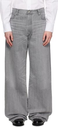 Junya Watanabe Gray Levi's Edition Garment Treated W Name Jeans