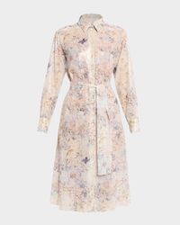 Journey Sequined Floral Midi Shirtdress