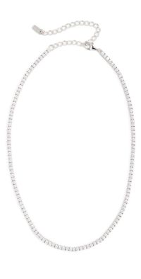 By Adina Eden Adina Tennis Choker Silver One Size