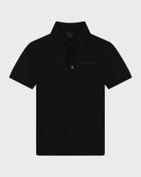 Boy's Logo-Print Polo Shirt, Size 8-14