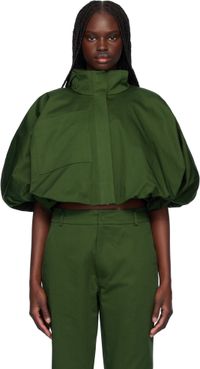 Renaissance Renaissance Green Tiny Bomber Jacket