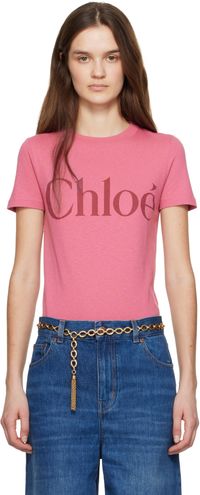 Chloé Pink Baby Fit Logo T-shirt