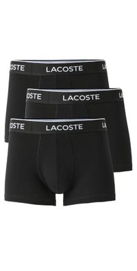 Lacoste Cotton Stretch Jersey Trunks 3 Pack Black M