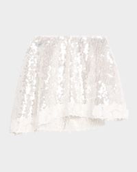 Gem Sequined Mini Skirt