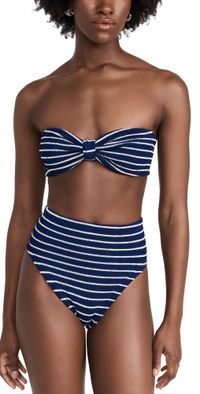 Hunza G Ruby Bikini Set Navy/White One Size