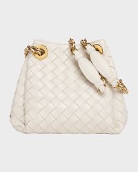 Small Parachute Leather Shoulder Bag