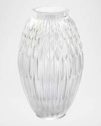 Plumes Large Lead-Free Crystal Vase