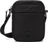 AMI Paris Petit sac noir à logo Ami de cœur