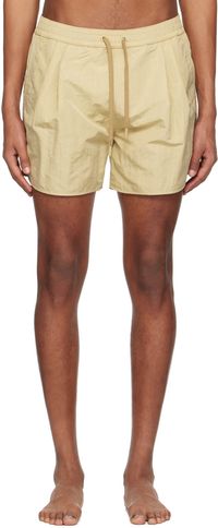 RECTO SSENSE Exclusive Beige Drawstring Swim Shorts