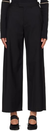 MM6 Maison Margiela Black Wrap Trousers