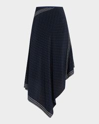 Hartley Asymmetric Silk Skirt