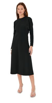 Victoria Beckham Dolman Midi Dress Black 8