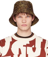 Dries Van Noten Brown Printed Bucket Hat