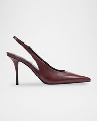Leynne Leather Slingback Pumps
