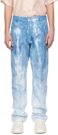 AMIRI Jean bleu à motif tie-dye