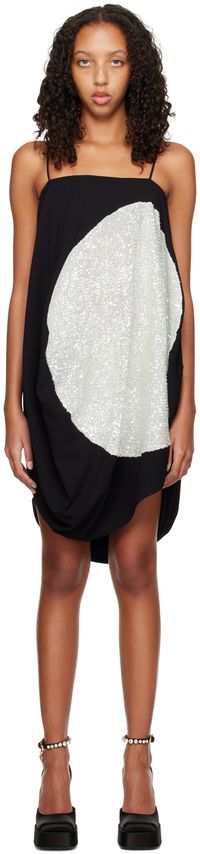 Nina Ricci Black Sequinned Minidress