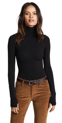 Commando Ballet Turtleneck Bodysuit Black One Size