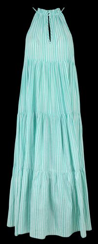 Petite Mendigote - Robe longue sans manches rayée - Taille 2XL - Vert