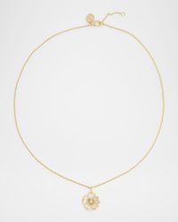 Wildflowers Enameled Pendant Necklace