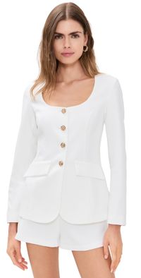 Amanda Uprichard Kya Romper Ivory M