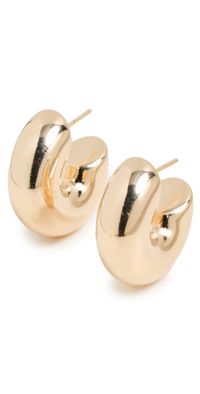 Alexa Leigh Chubby Hoops Gold One Size