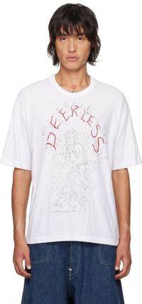 visvim T-shirt surdimensionné 'Peerless' blanc à image d'Acala