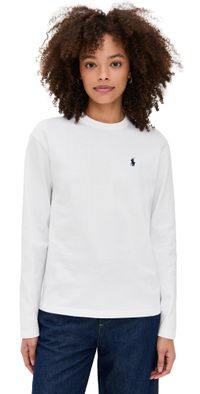 Polo Ralph Lauren Jersey Long Sleeve Tee White XL