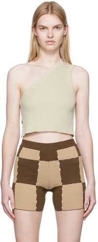 JACQUEMUS Off-White 'La Maille Ascu' Tank Top