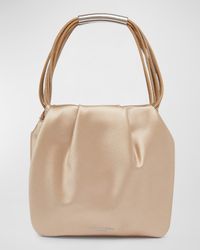 Mini Pochon Satin Top-Handle Bag