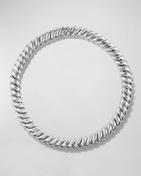 Sculpted Cable Necklace in Silver, 14mm