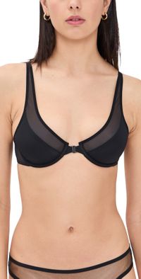 Wolford Front Close Plunge Bra Black 34A