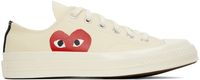 COMME des GARÇONS PLAY Off-White Converse Edition Chuck 70 Low Top Sneakers