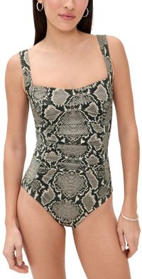 Karla Colletto Lilith Square Neck Silent Underwire One Piece Quartz Multicolor 10