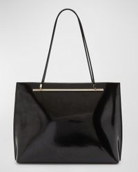 Suzanne Shopping Tote Bag in Patent Leather