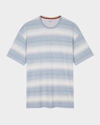 Men's Gradient Stripe Crewneck T-Shirt