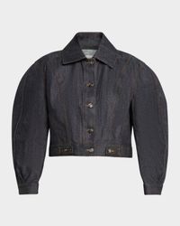 Reversed Raw Denim Cocoon Jacket