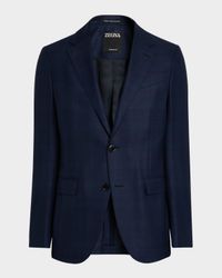 Men's Plaid 15milmil15 Wool Sport Coat