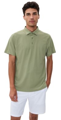 Rhone Regatta Pique Polo Green Sage L