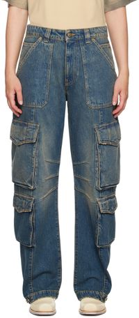 Golden Goose Blue Distressed Finish Jeans