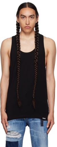 Dsquared2 Black Scoop Neck Tank Top