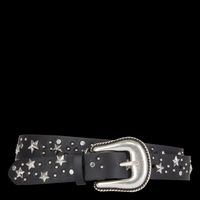 The Kooples - Ceinture étoiles en cuir - Taille 3 - Noir